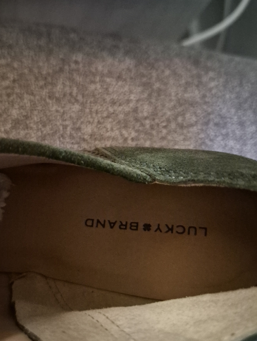 Lucky Brand Olive Green Perforated Suede Chukka Boots - Picture 3 of 3